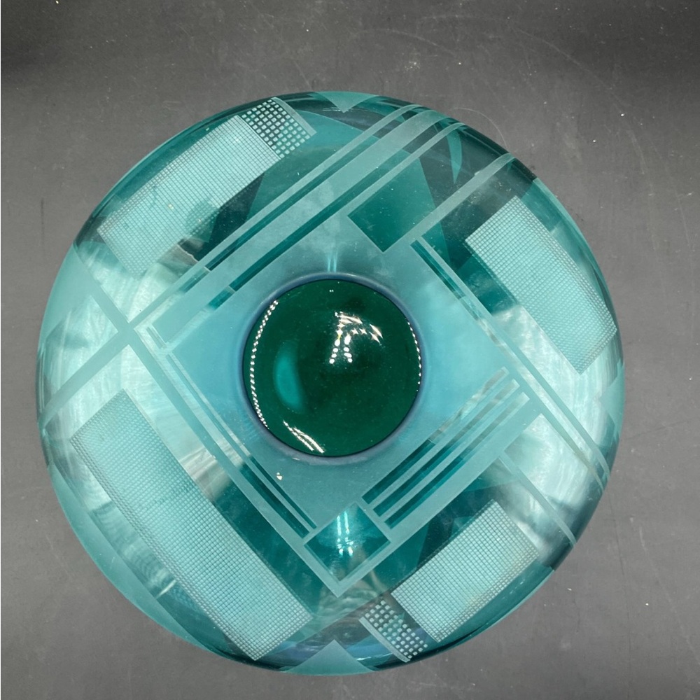 Vintage Jim and Carrie Grant Celestial Green Vase - Picture 5 of 8